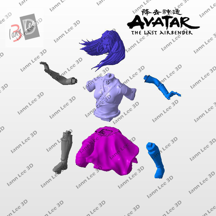 AVATAR AANG THE LAST AIRBENDER DIORAMA FAN ART 3D print model_11