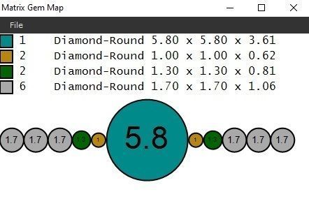 Diamond Engagement Ring with sidestones  3D print model_1