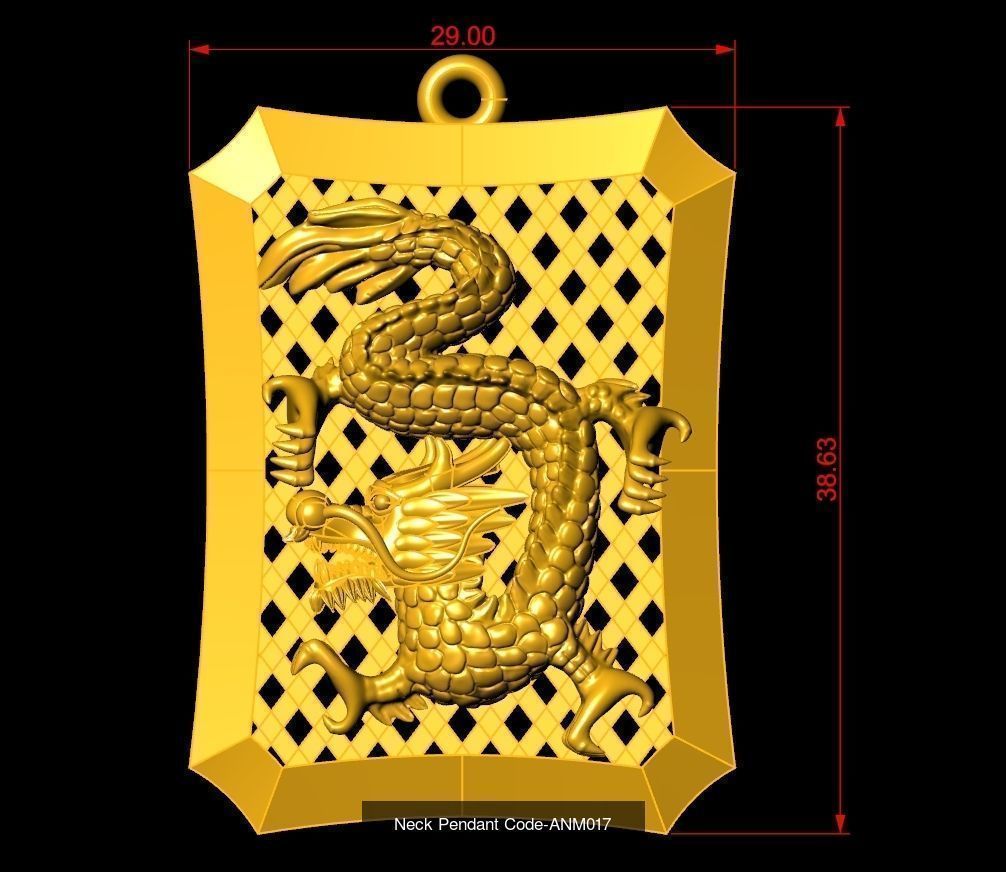 Neck Pendant SET Code-ANM001-ANM033 3D Model Collection_21