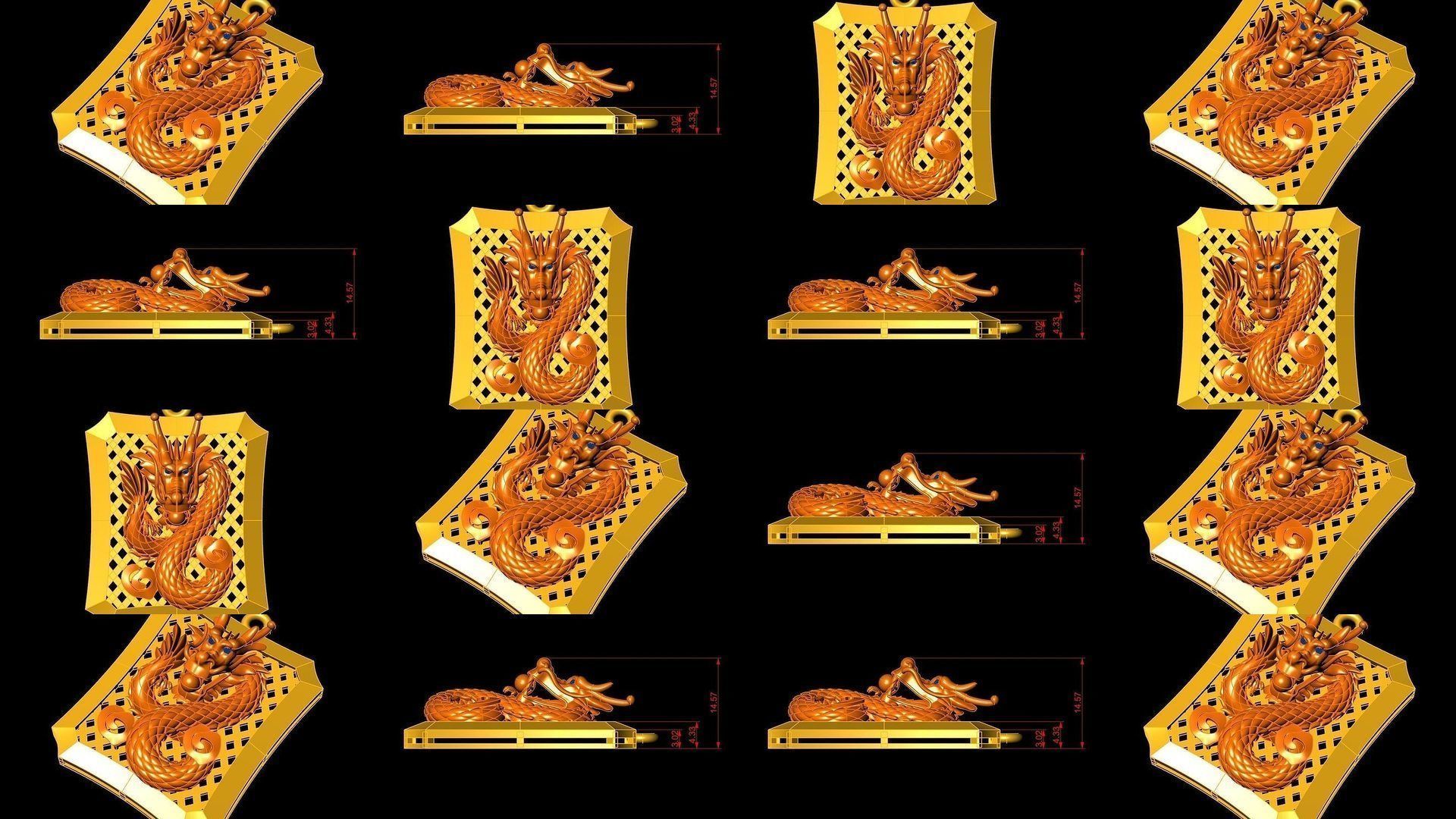 Neck Pendant SET Code-ANM001-ANM033 3D Model Collection_3