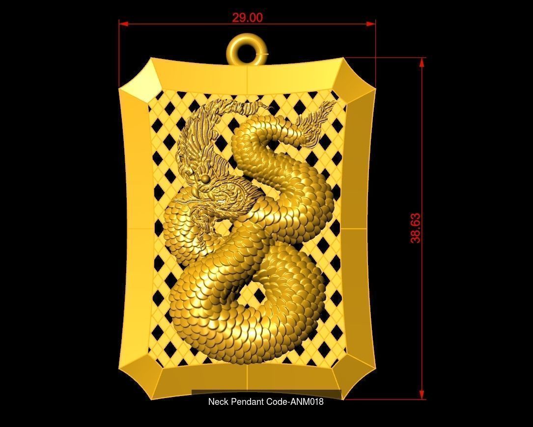 Neck Pendant SET Code-ANM001-ANM033 3D Model Collection_22