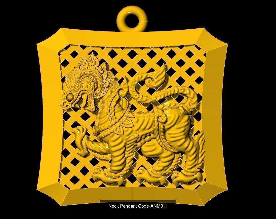 Neck Pendant SET Code-ANM001-ANM033 3D Model Collection_15