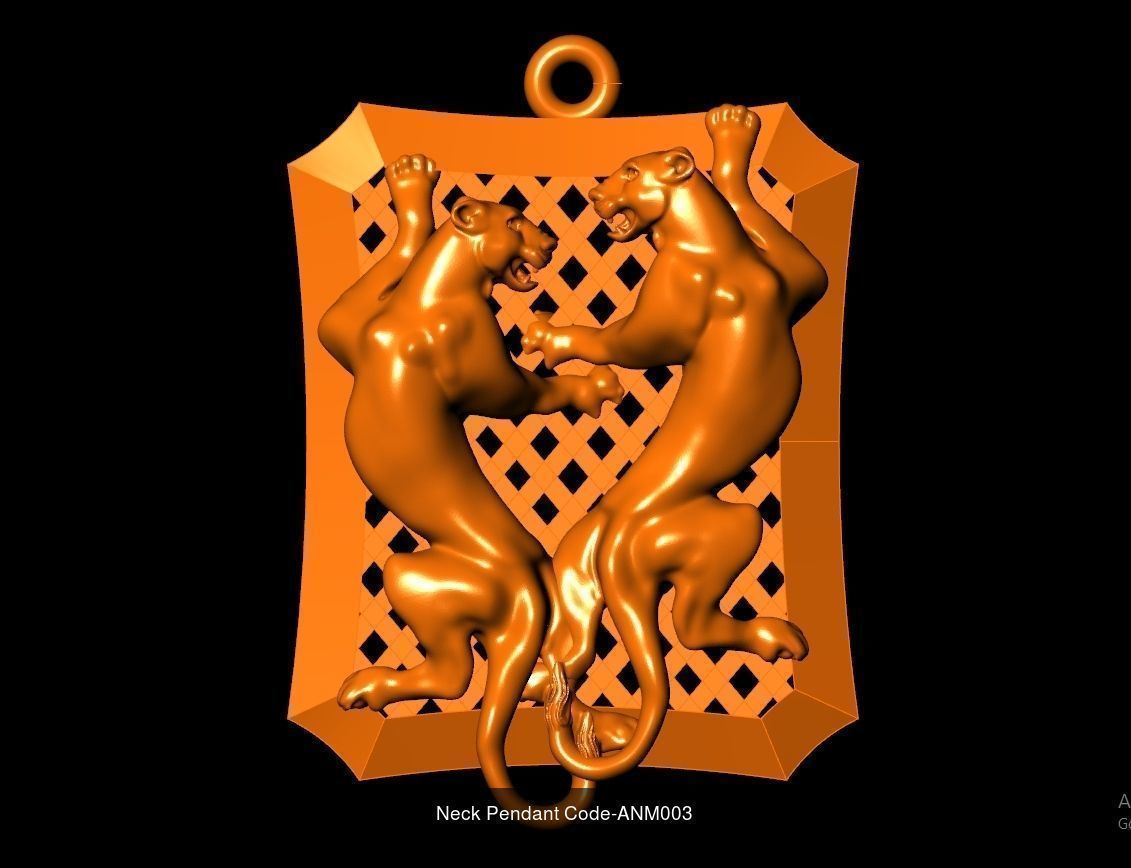 Neck Pendant SET Code-ANM001-ANM033 3D Model Collection_7