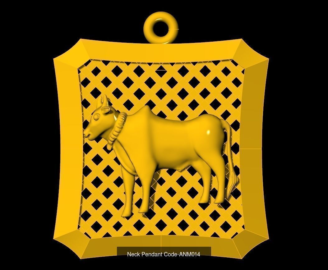 Neck Pendant SET Code-ANM001-ANM033 3D Model Collection_18