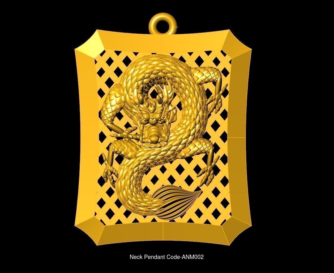 Neck Pendant SET Code-ANM001-ANM033 3D Model Collection_6