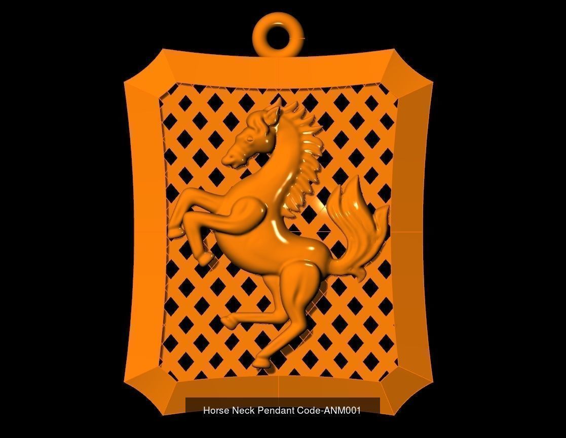 Neck Pendant SET Code-ANM001-ANM033 3D Model Collection_5