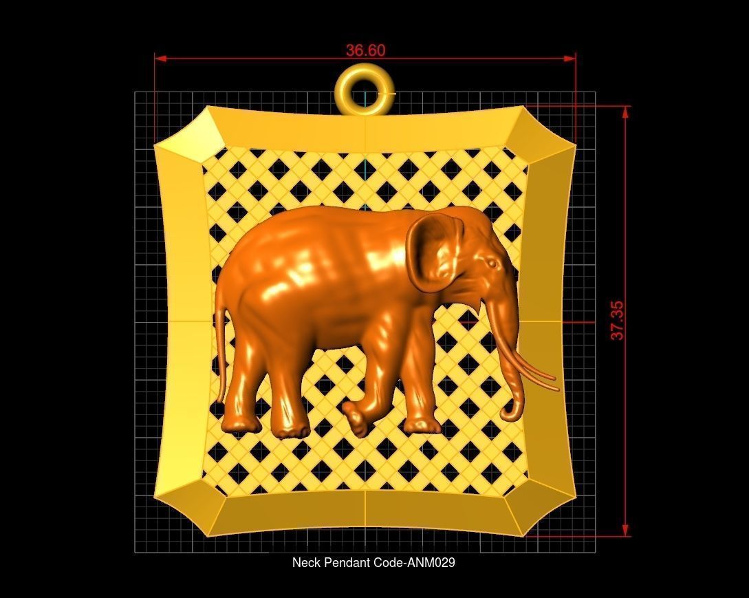 Neck Pendant SET Code-ANM001-ANM033 3D Model Collection_33