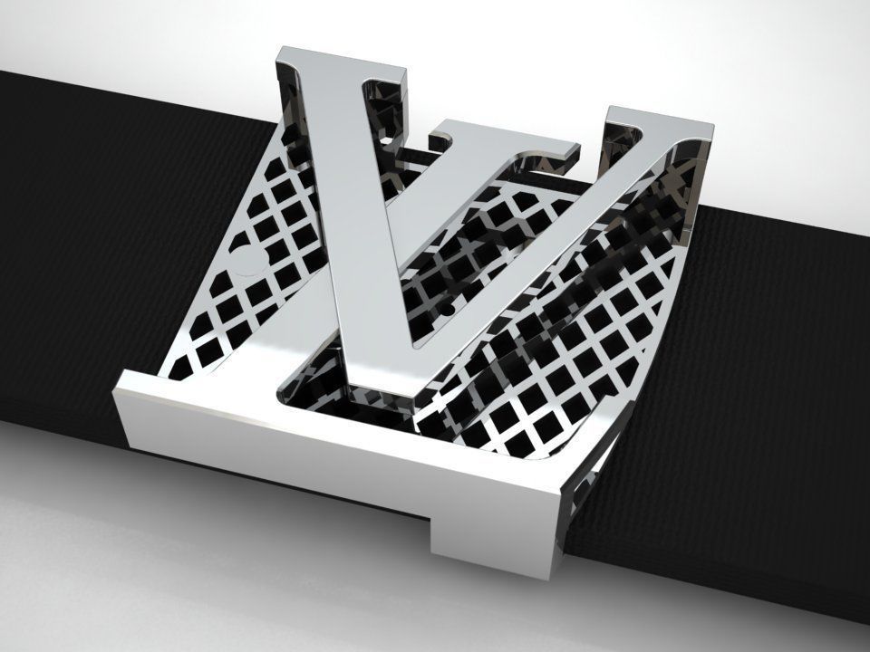 LOUIS VUITTON Belt Buckle Code-BAD002 3D print model_1