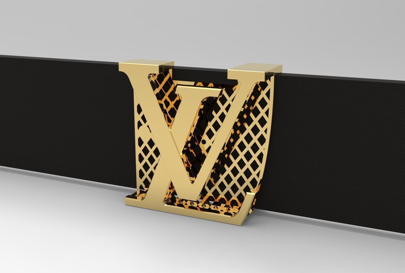 LOUIS VUITTON Belt Buckle Code-BAD002 3D print model_2