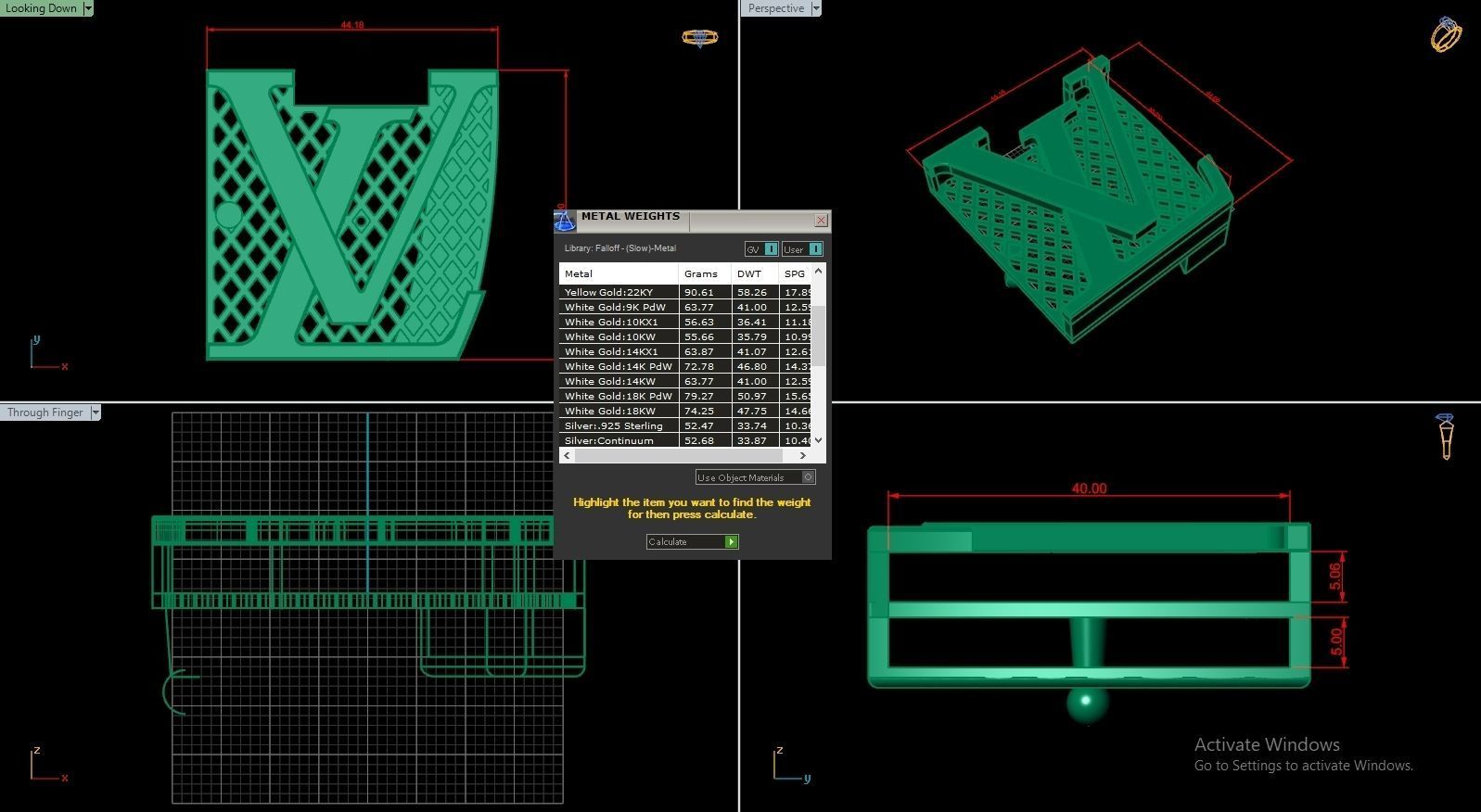 LOUIS VUITTON Belt Buckle Code-BAD002 3D print model_7