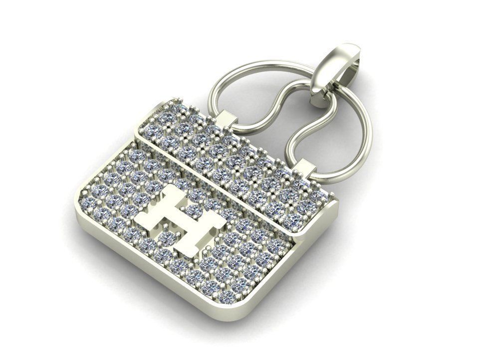 Hermes  Pendant Code-BAD003 3D print model_1