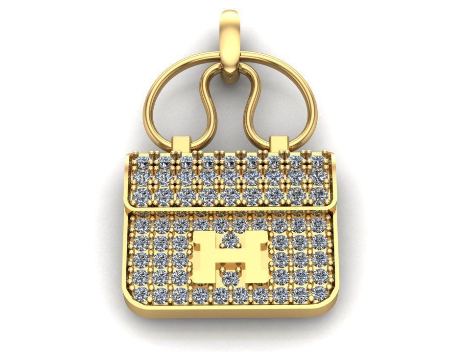 Hermes  Pendant Code-BAD003 3D print model_2