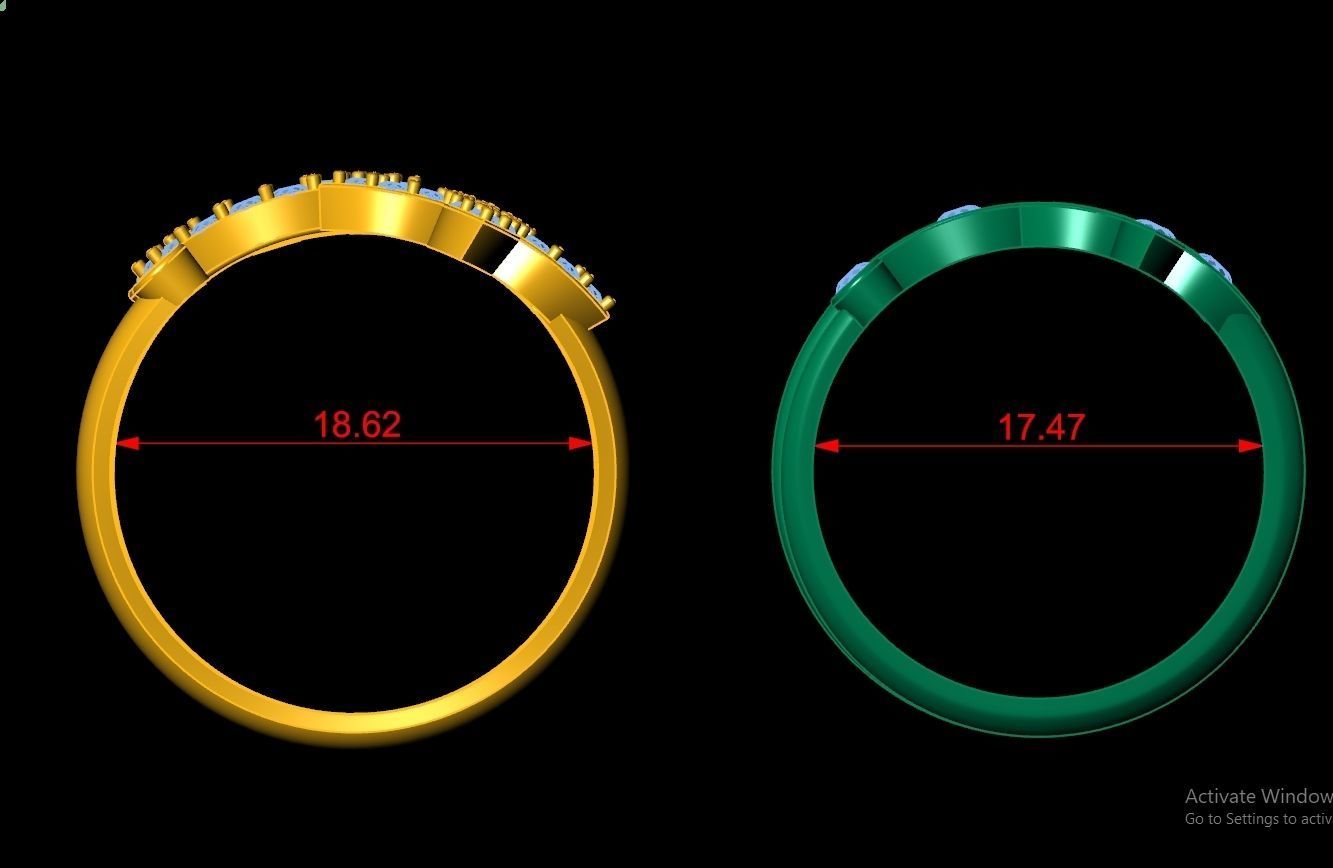 LOUIS VUITTON Ring Code-BAD009 3D print model_3