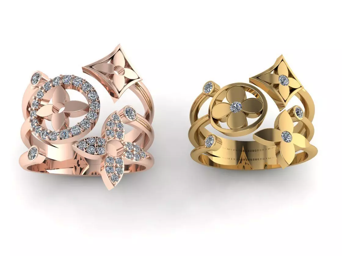 LOUIS VUITTON Ring Code-BAD009 3D print model_0