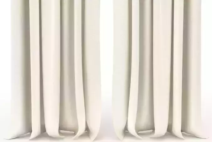 Curtain Set 120 - 3D Model
