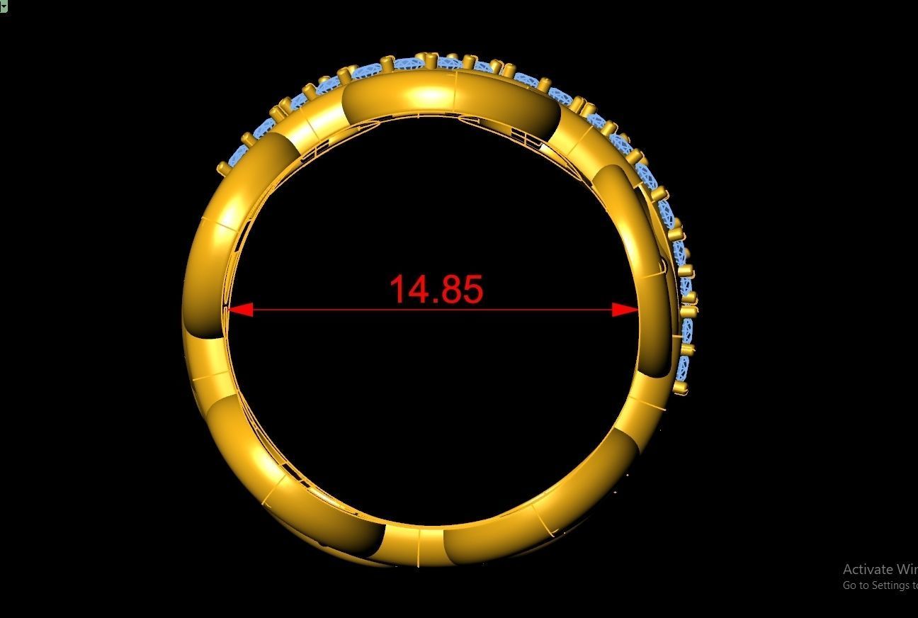 Dior Ring Code-BAD023 3D print model_5