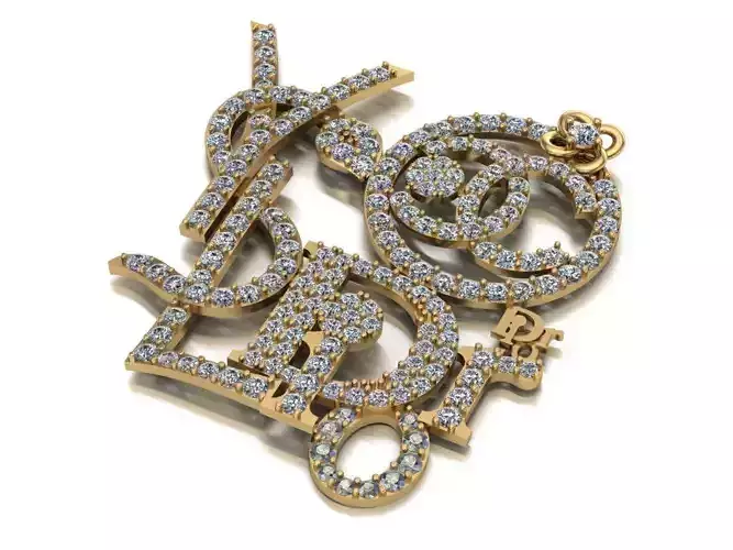 All brand  Pendant Code-BAD029 3D print model