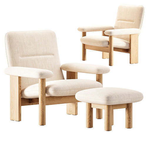 Brasilia Lounge Chair 3D model