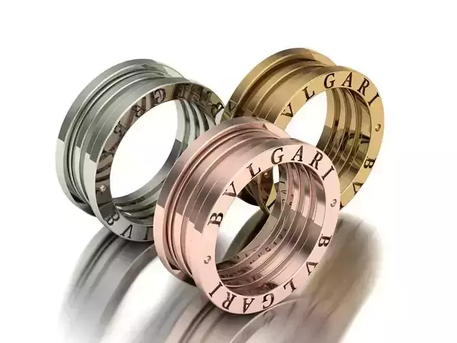 Bvlgari Ring Code-BAD030 3D print model