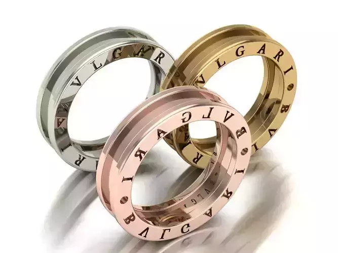 Bvlgari Ring Code-BAD032 3D print model