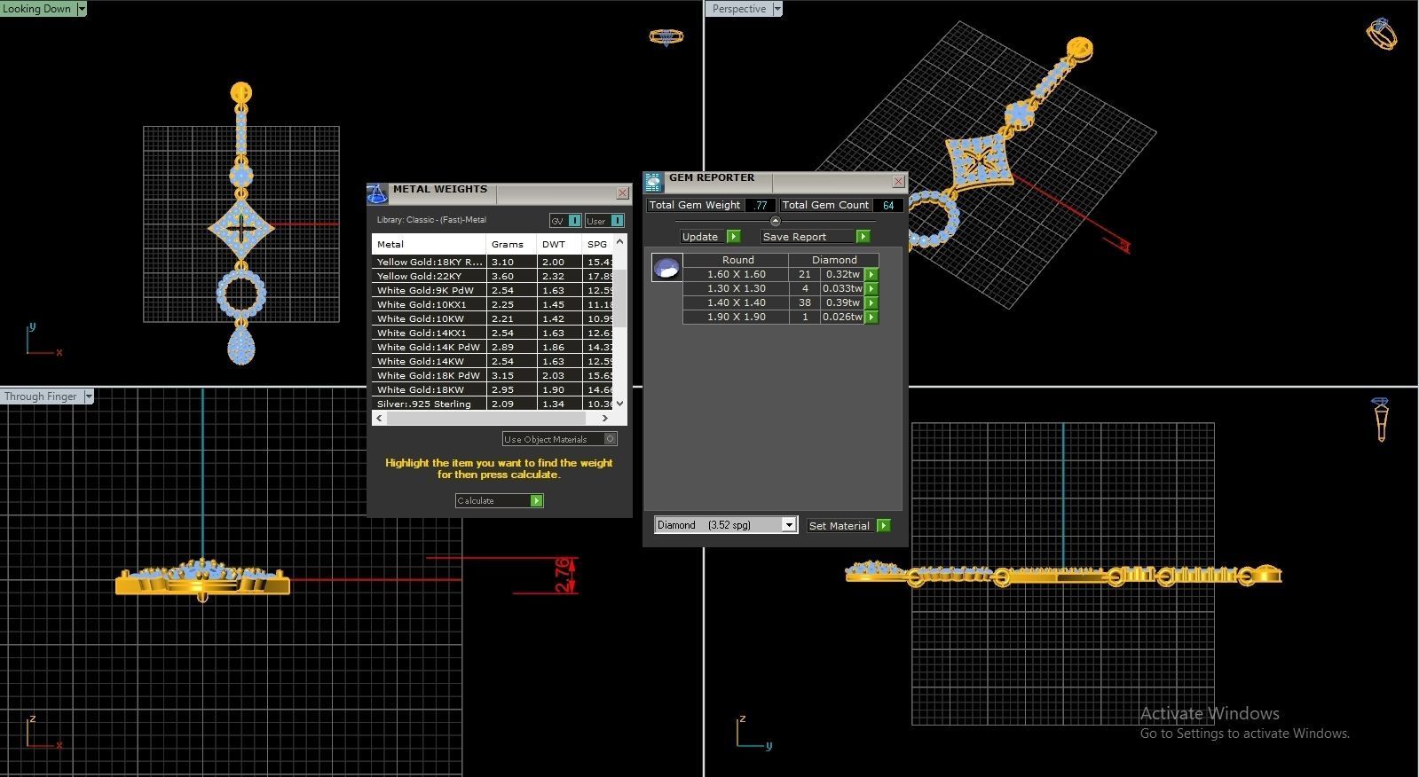 LOUIS VUITTON Earring Code-BAD033 3D print model_5