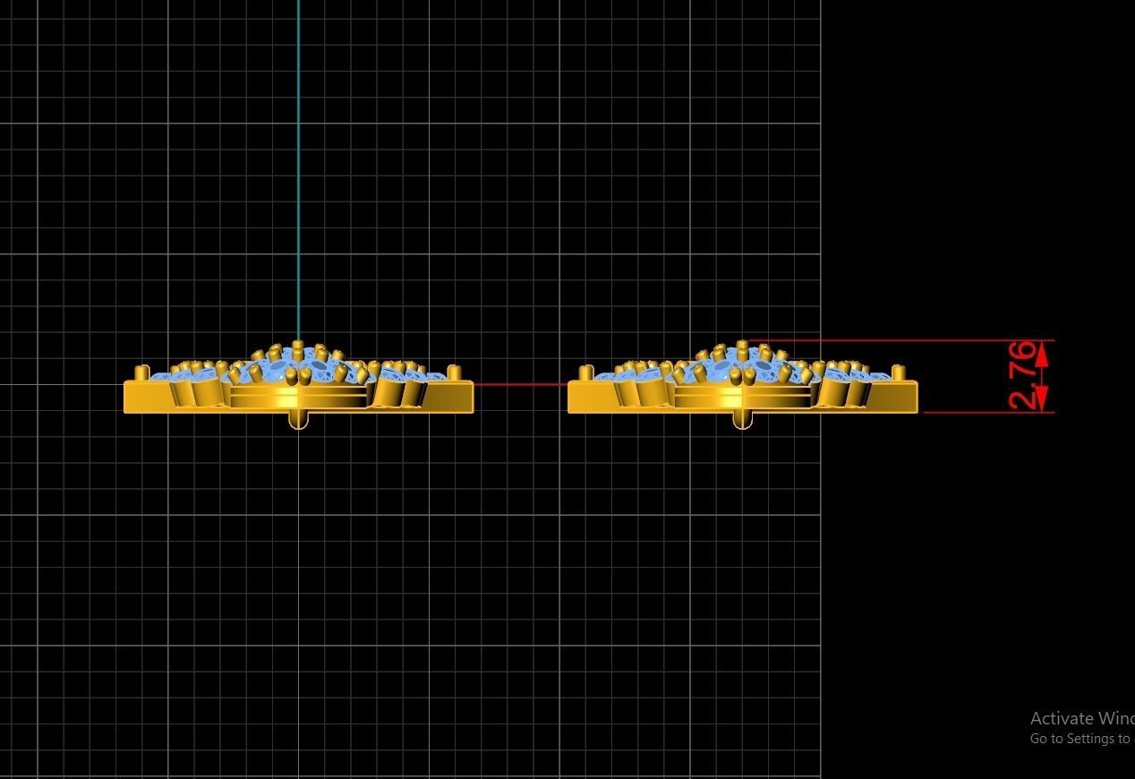 LOUIS VUITTON Earring Code-BAD033 3D print model_3