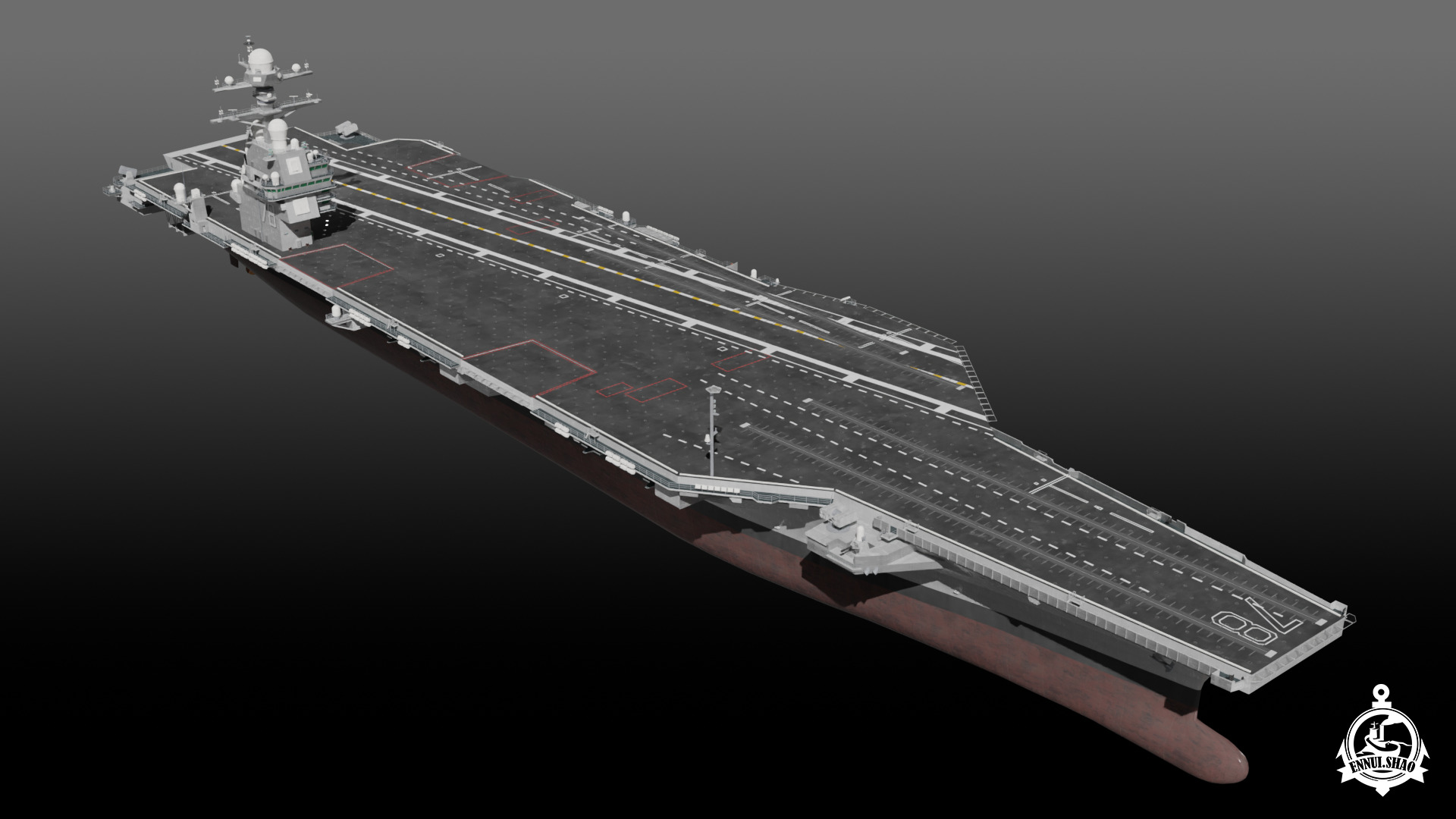 USS Gerald R Ford CVN-78 3D model_3