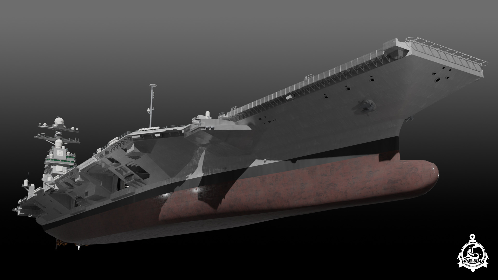 USS Gerald R Ford CVN-78 3D model_8
