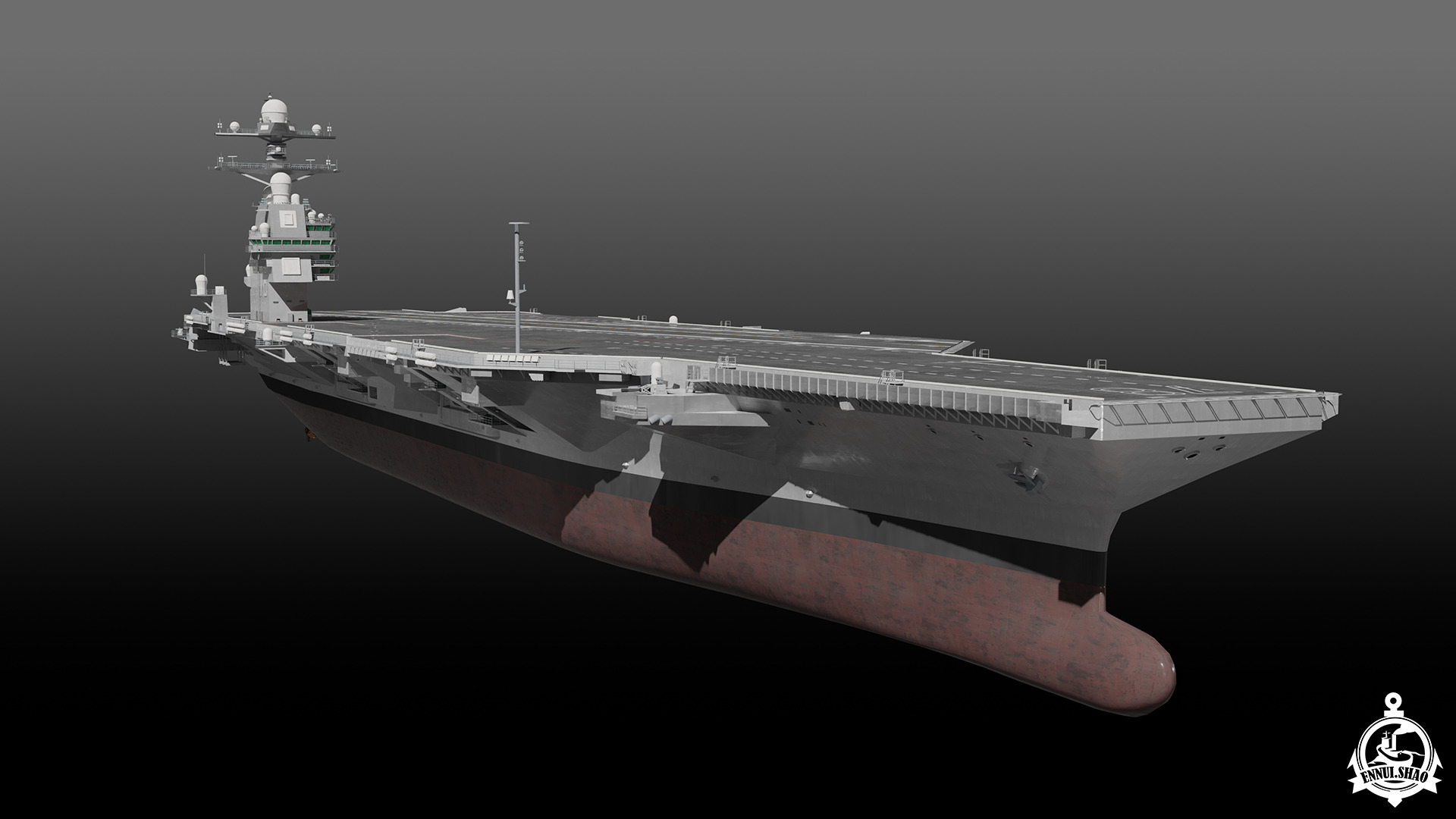 USS Gerald R Ford CVN-78 3D model_2