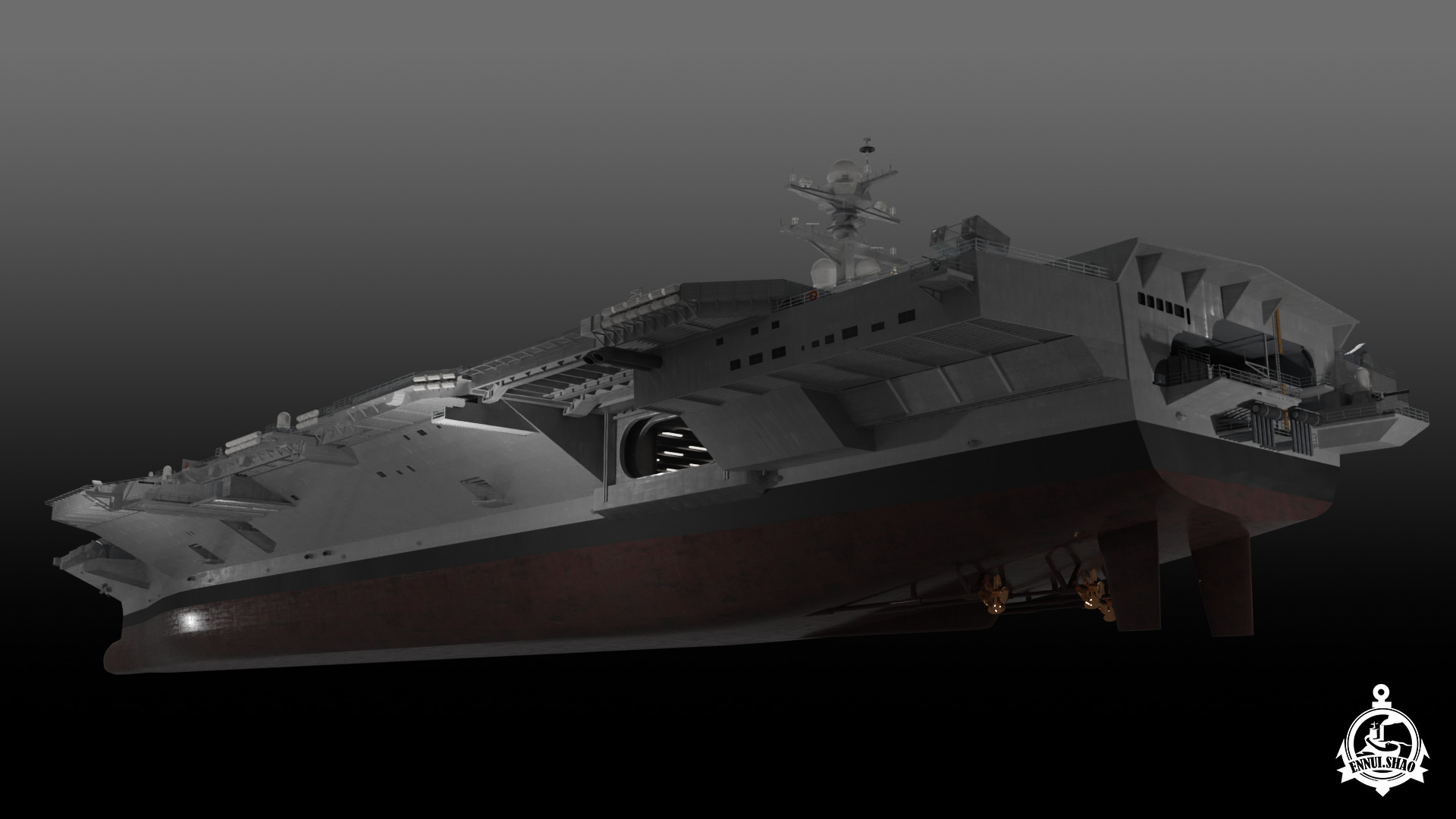 USS Gerald R Ford CVN-78 3D model_14