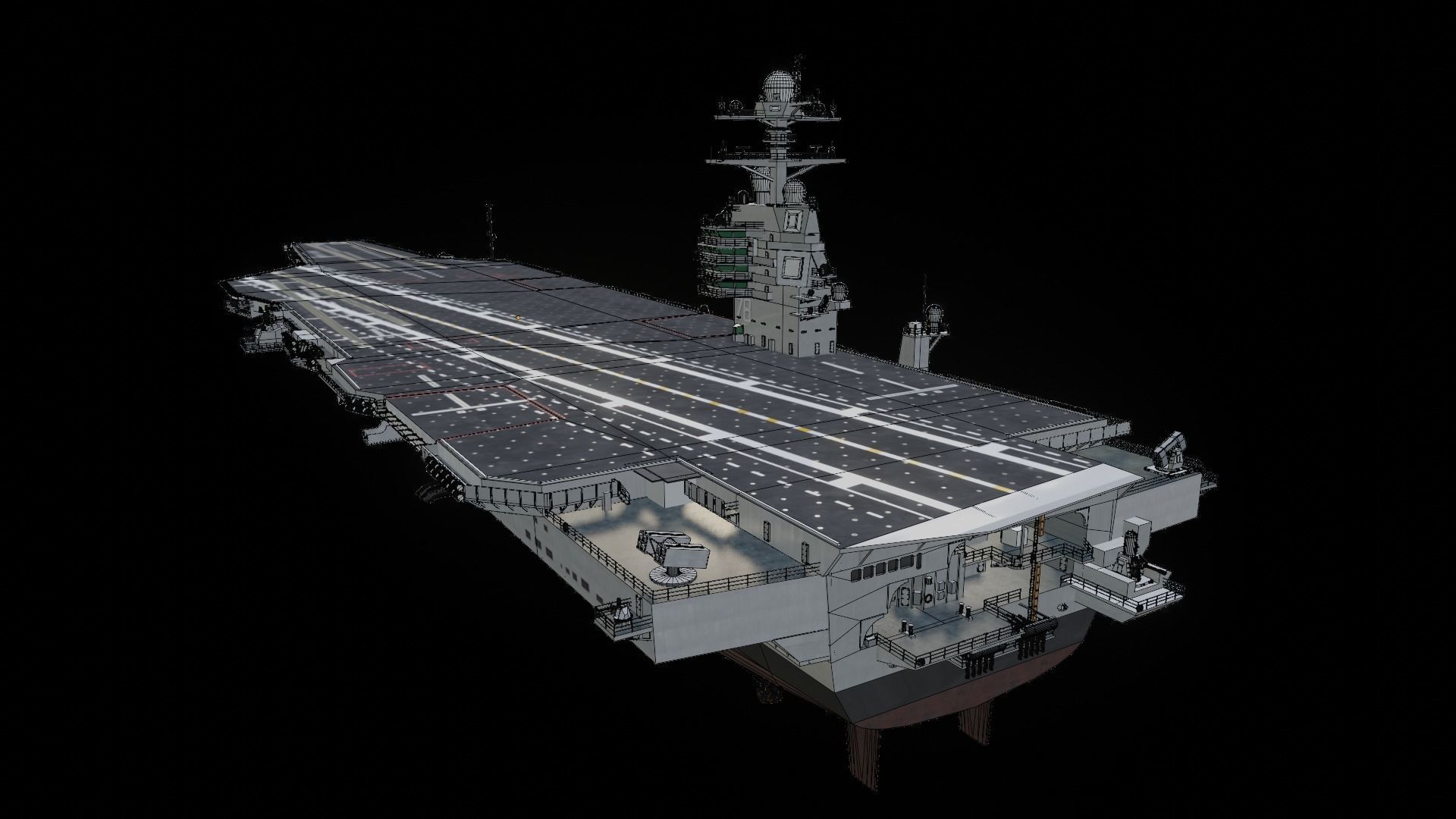 USS Gerald R Ford CVN-78 3D model_18