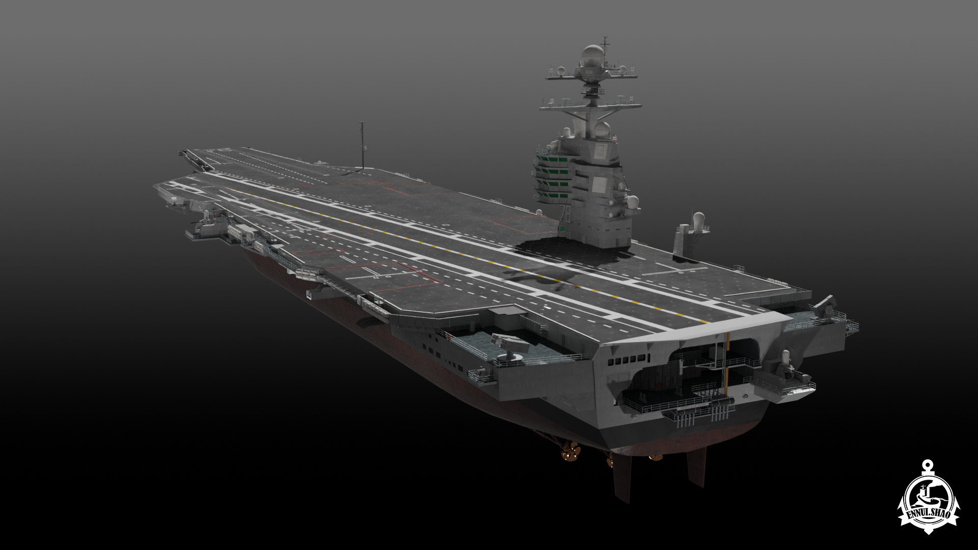 USS Gerald R Ford CVN-78 3D model_5