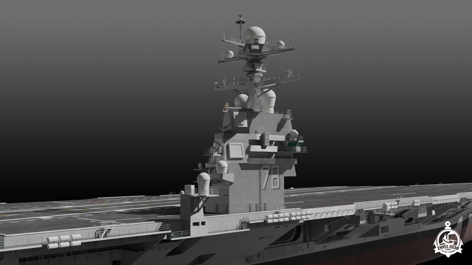 USS Gerald R Ford CVN-78 3D model_12