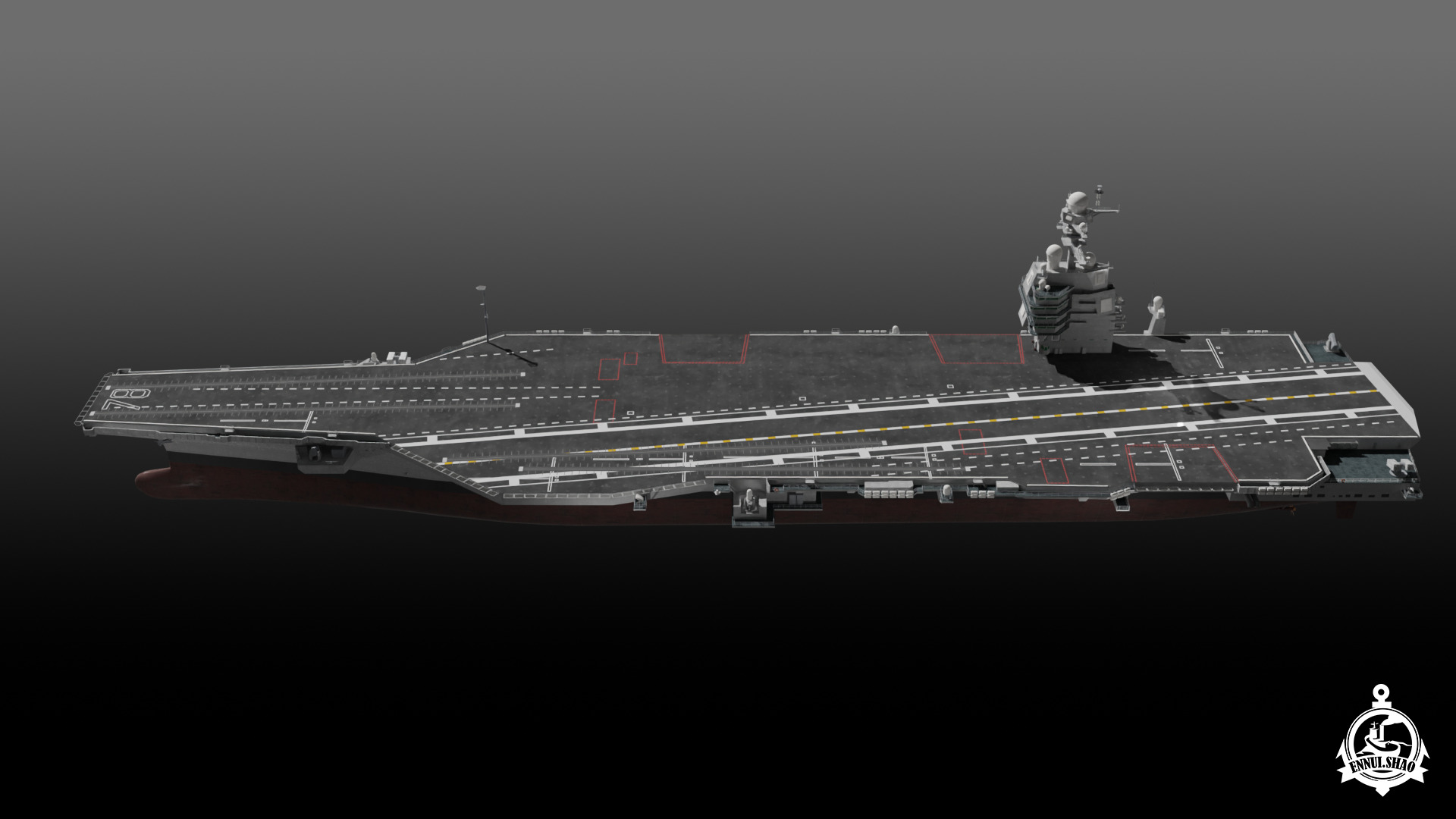 USS Gerald R Ford CVN-78 3D model_6