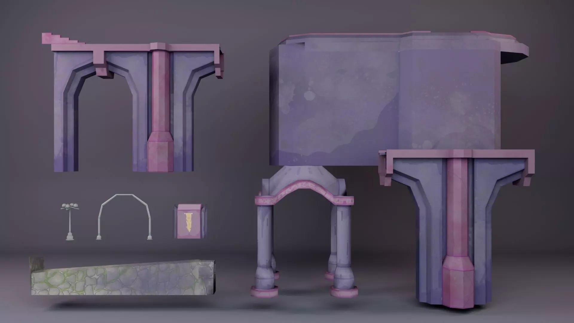 Old Bridge Free low-poly 3D model