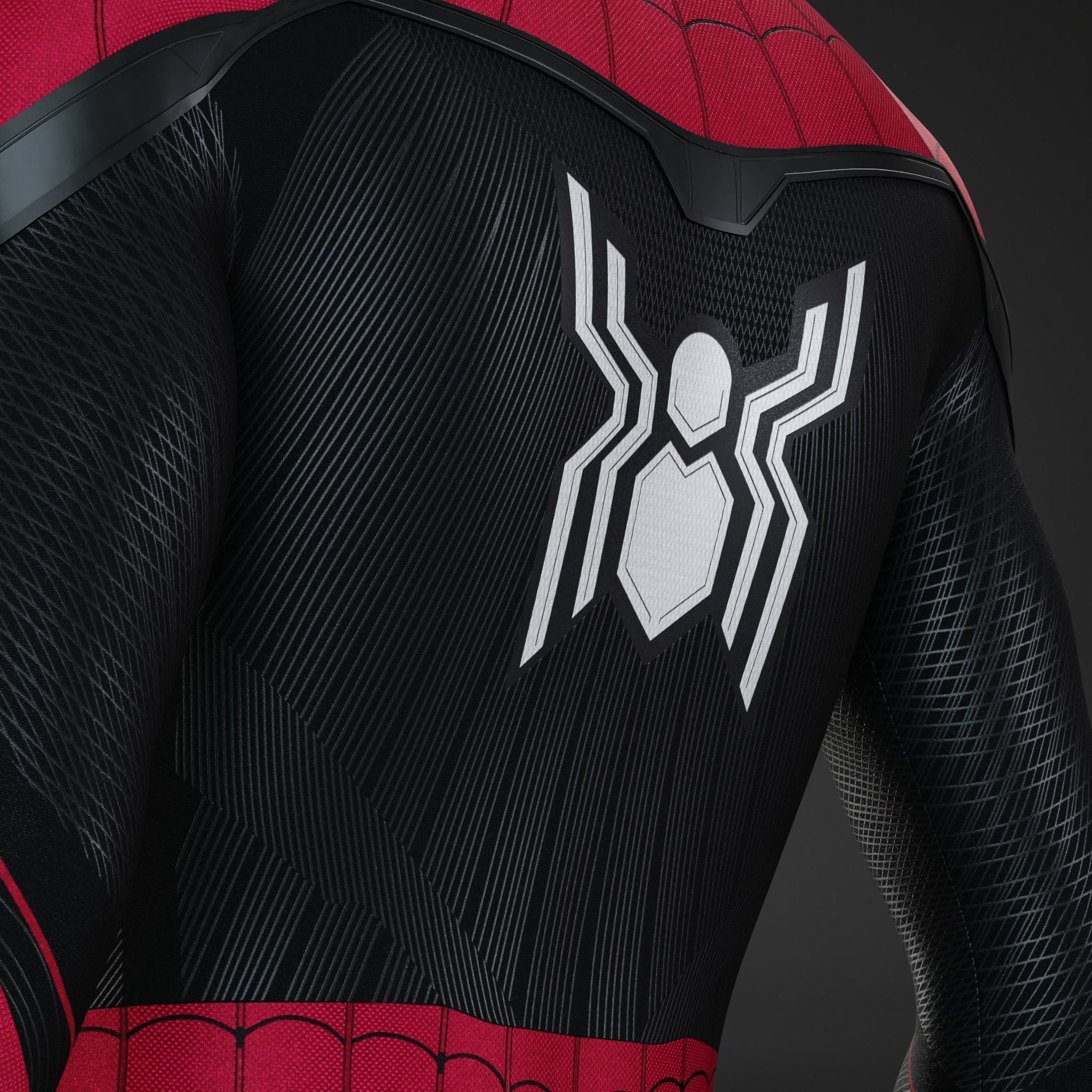 Spider-Man NWH Upgraded Suit Model Low-poly 3D model_4