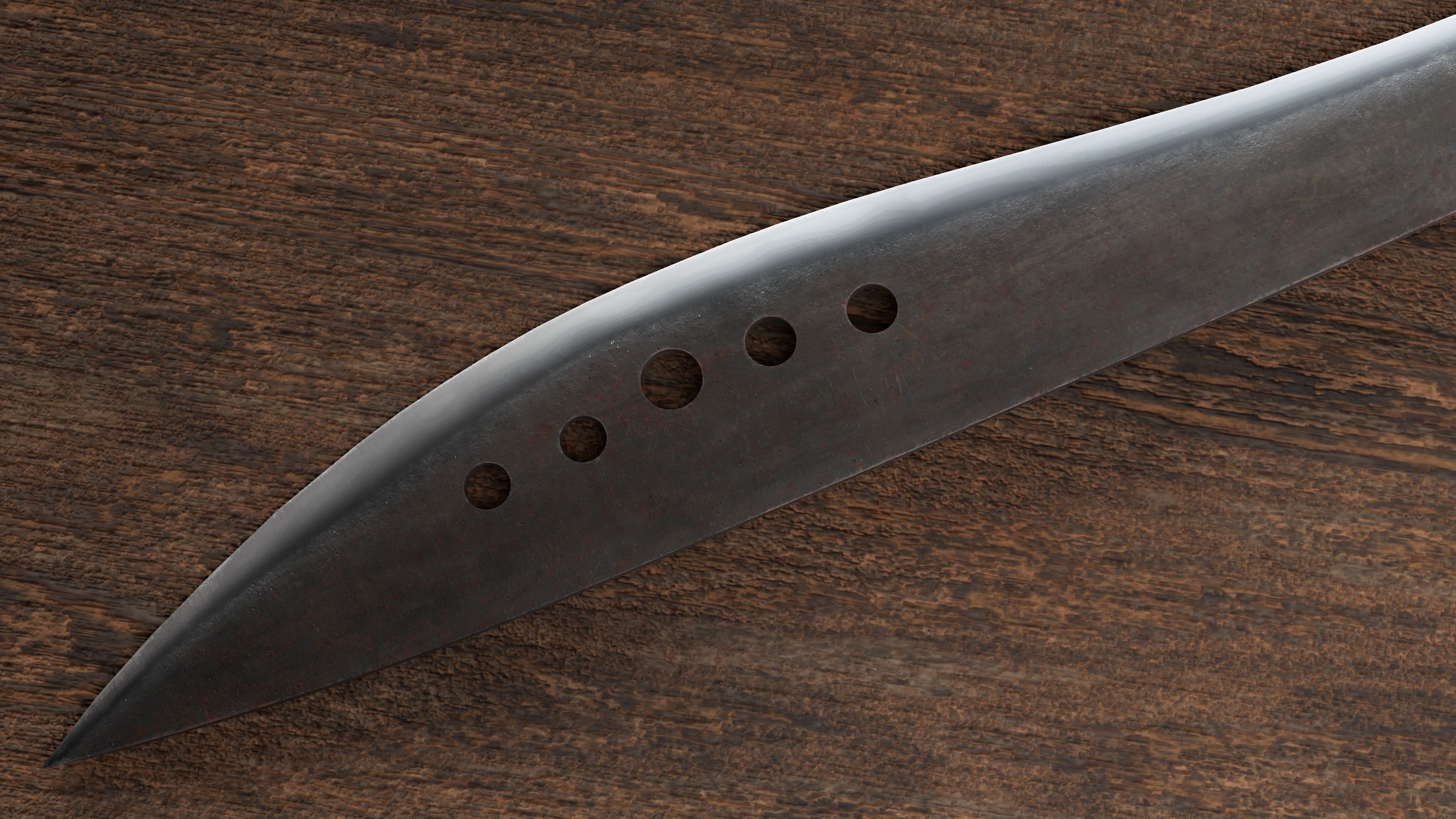Machete Free low-poly 3D model_5