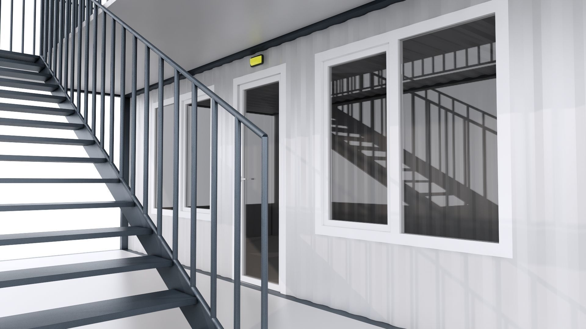 CONTAINER 01 Low-poly 3D model_41