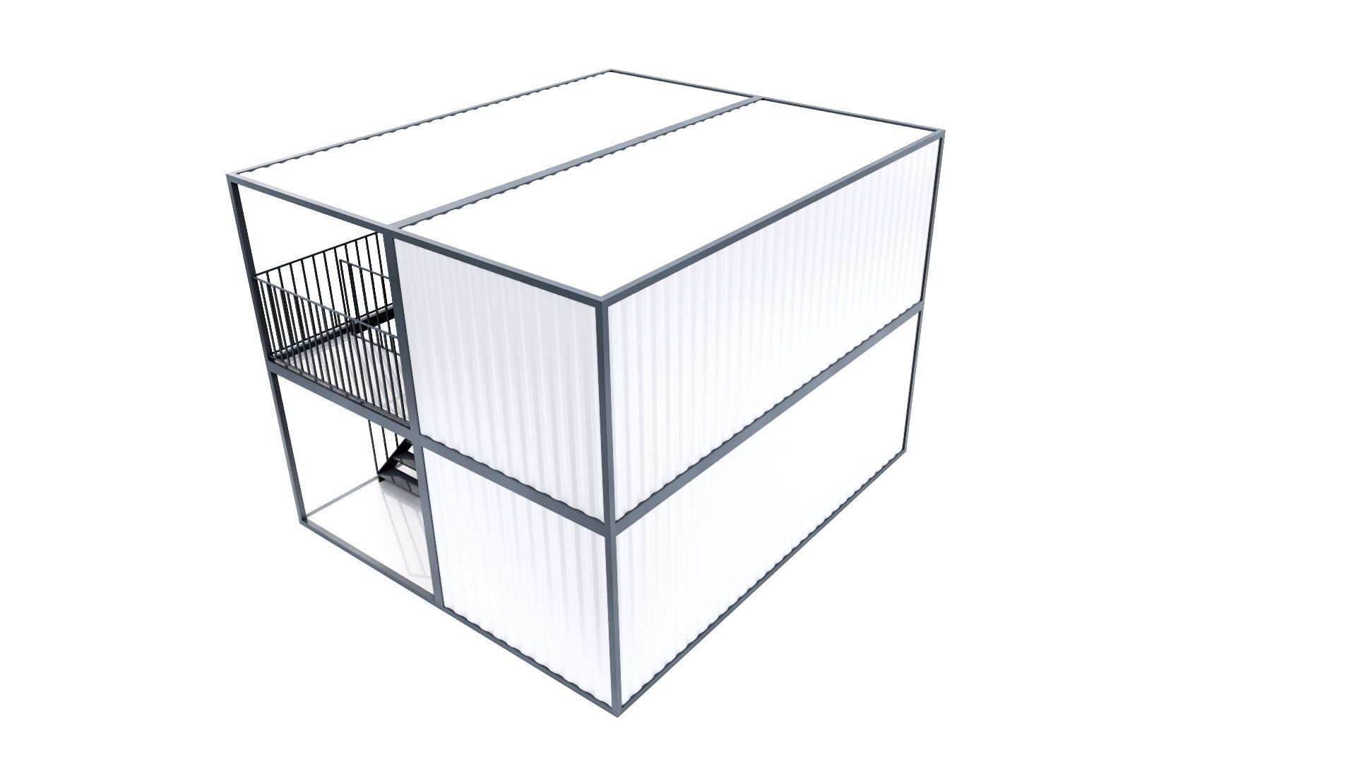 CONTAINER 01 Low-poly 3D model_39