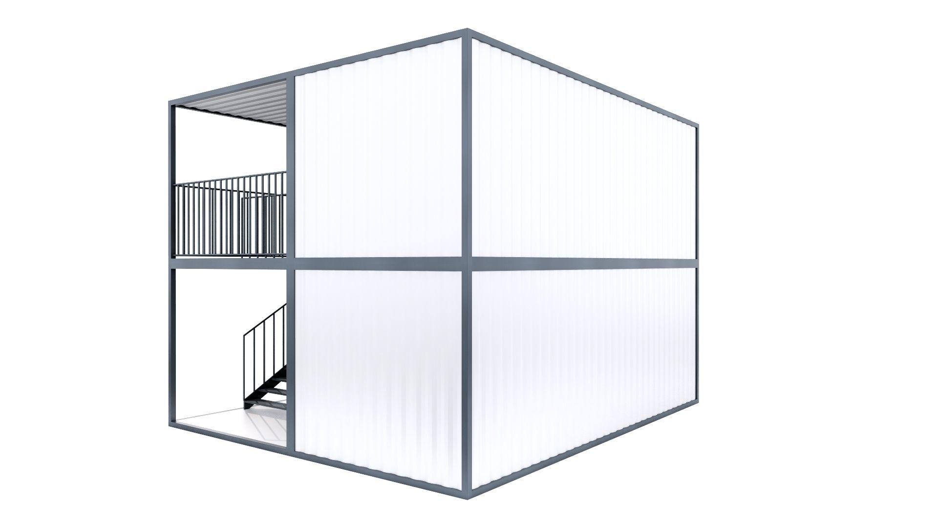 CONTAINER 01 Low-poly 3D model_46