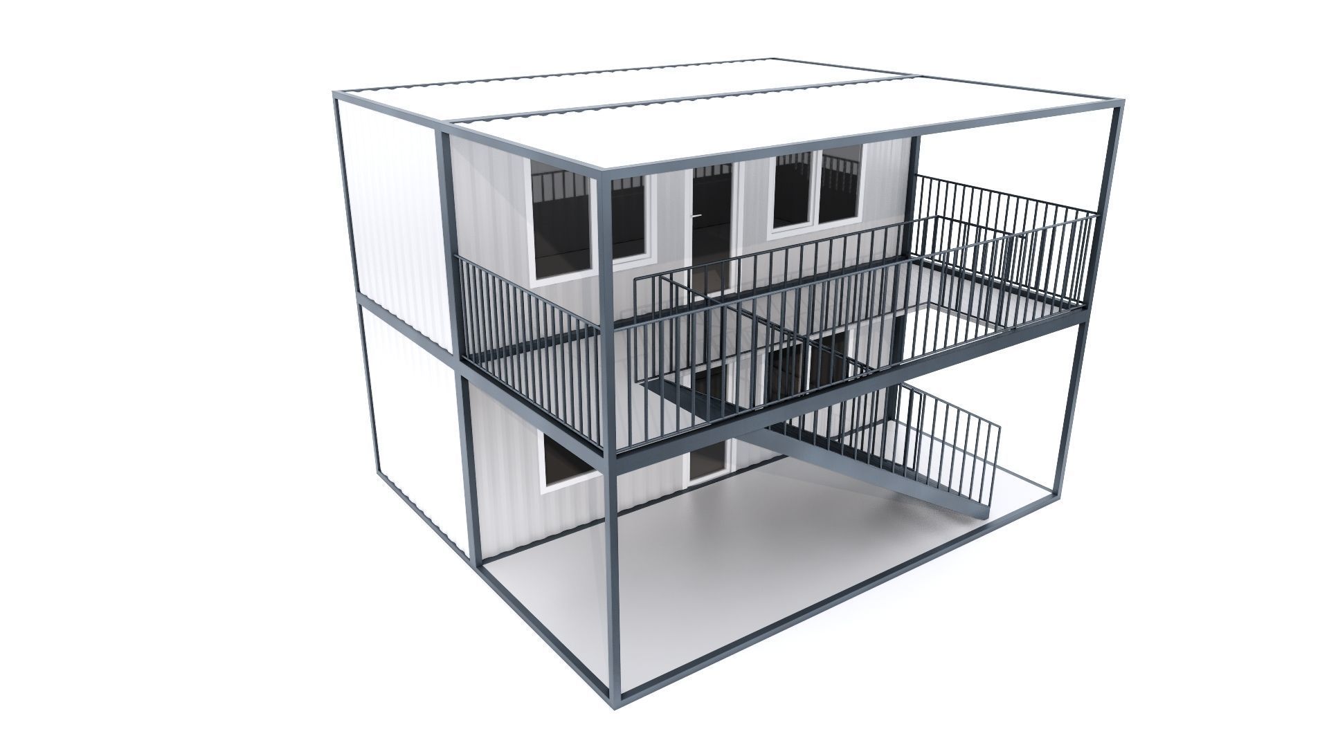 CONTAINER 01 Low-poly 3D model_18