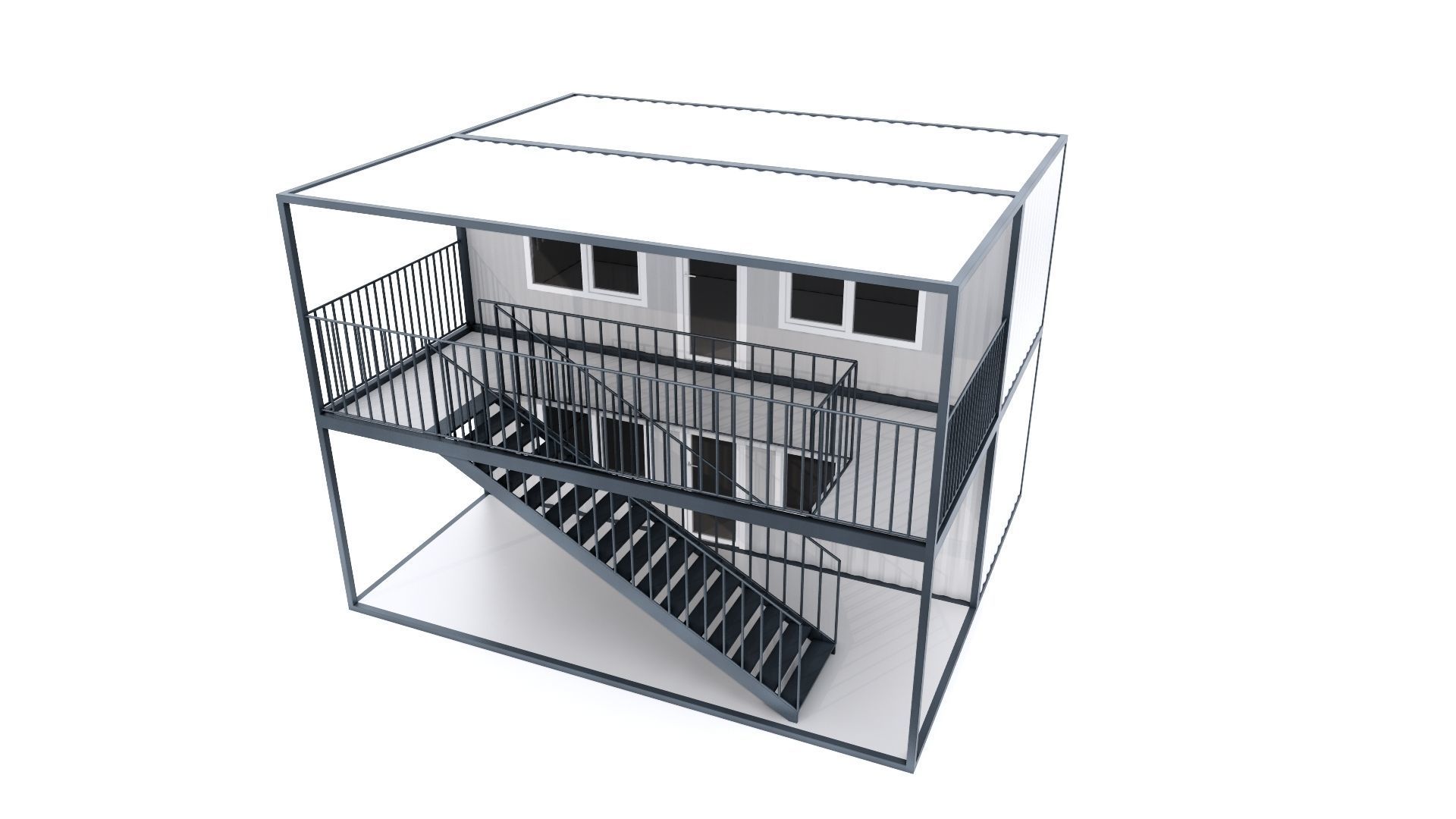 CONTAINER 01 Low-poly 3D model_24