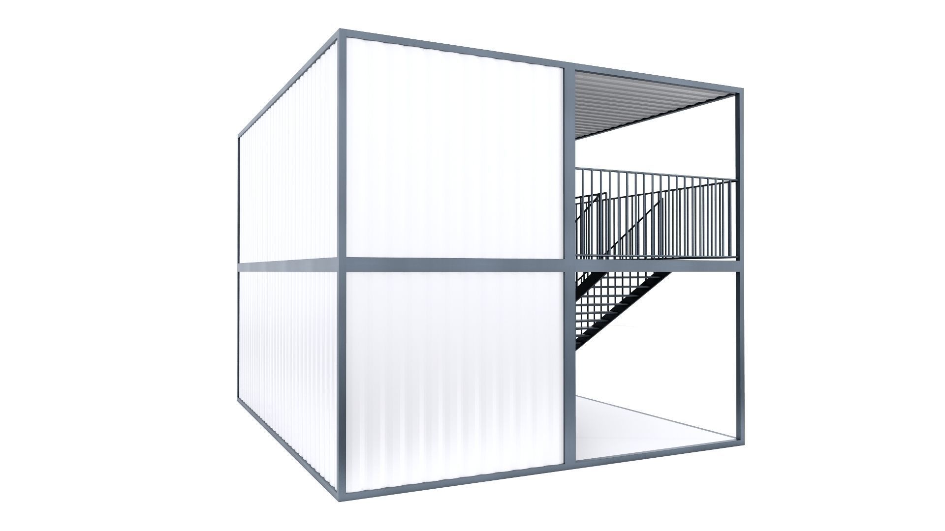 CONTAINER 01 Low-poly 3D model_53