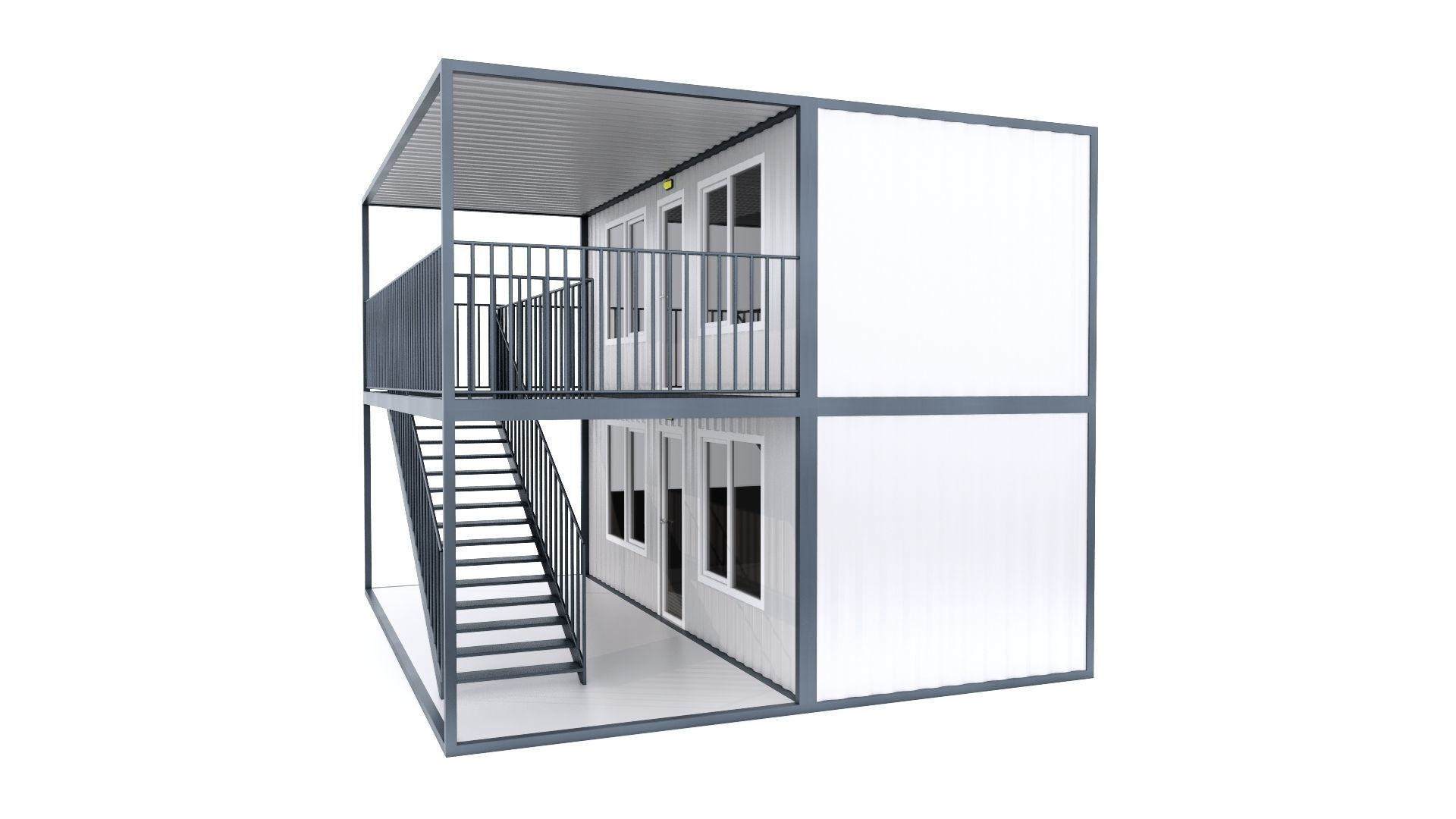 CONTAINER 01 Low-poly 3D model_36