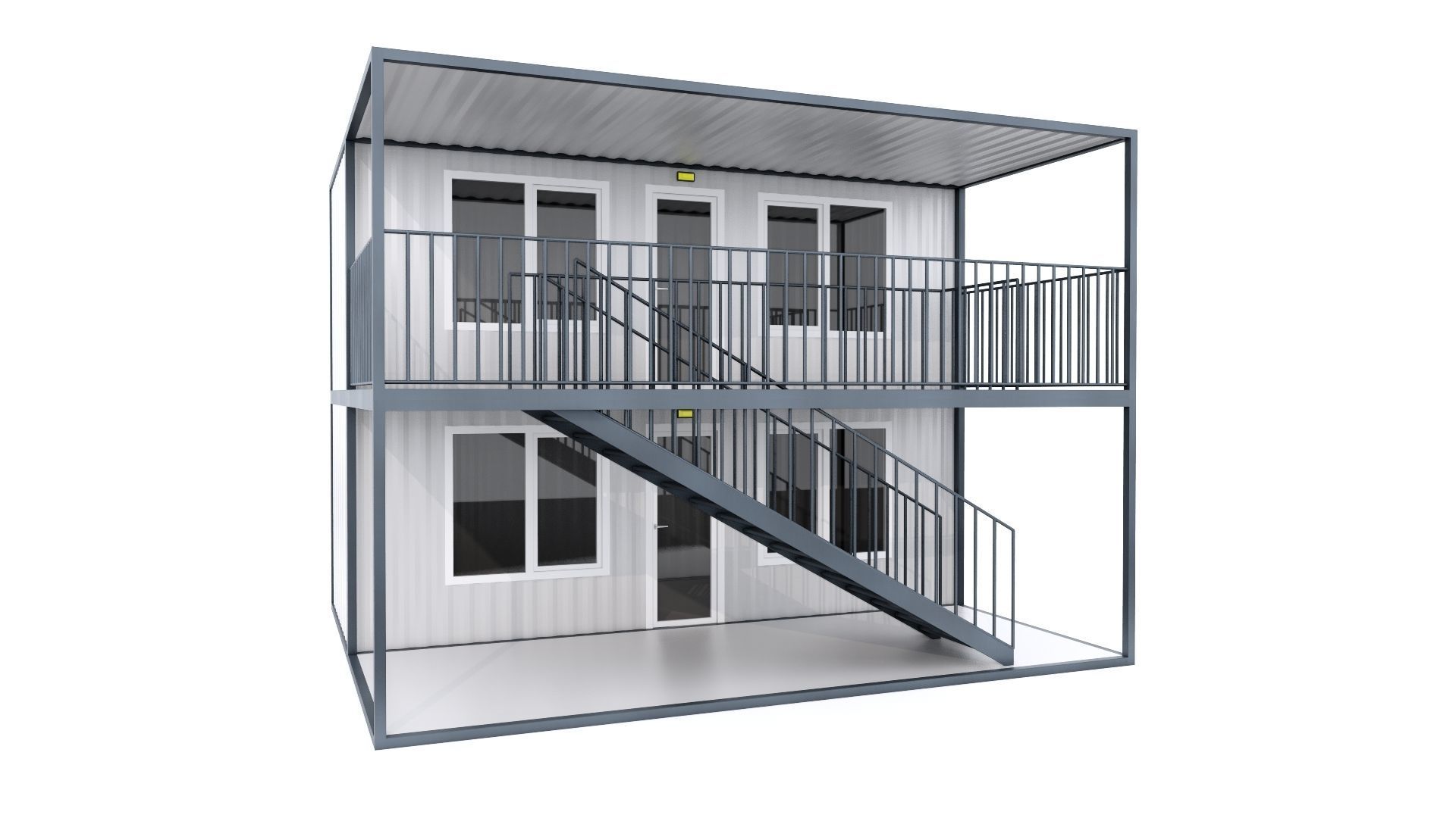 CONTAINER 01 Low-poly 3D model_11