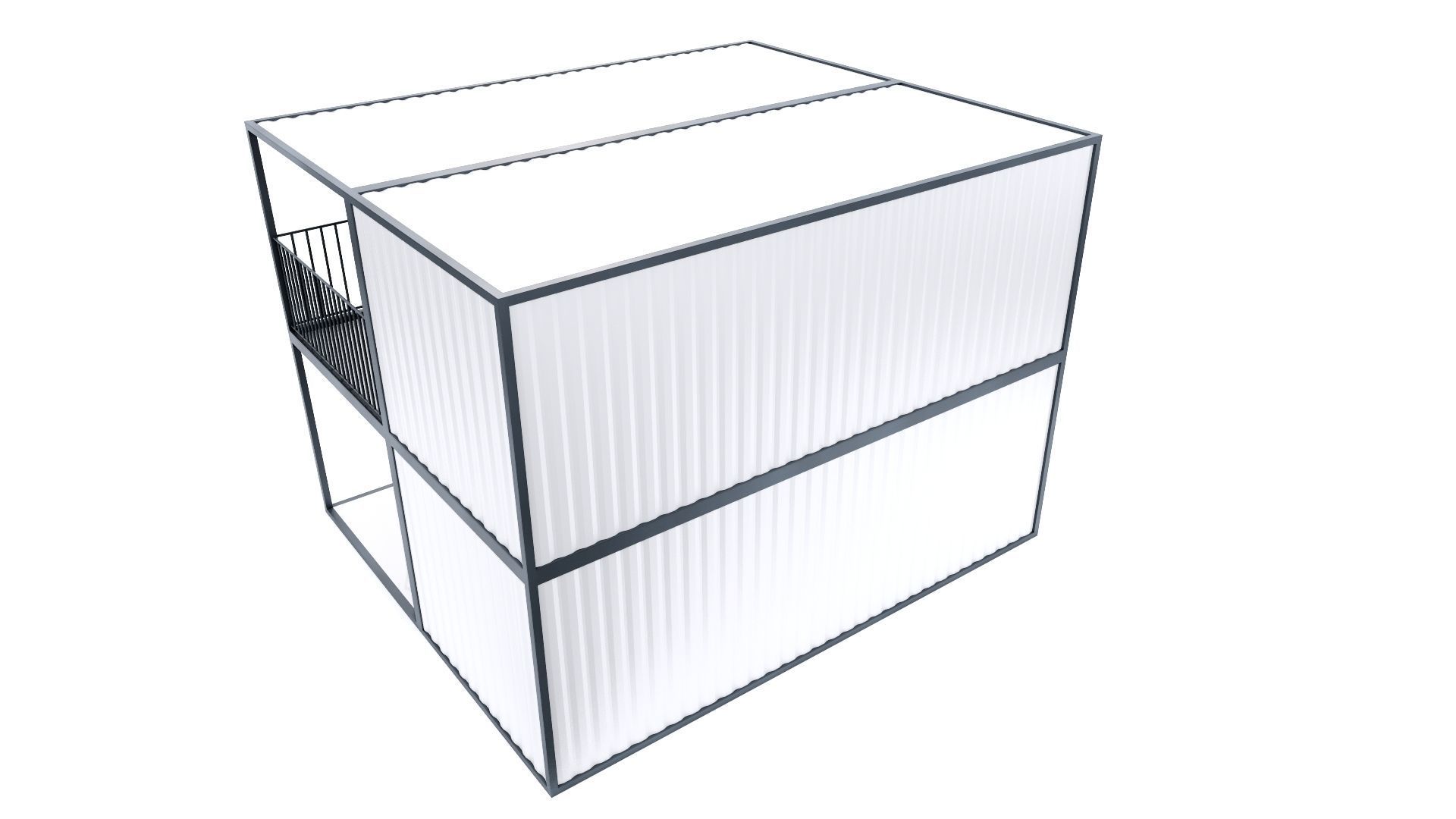 CONTAINER 01 Low-poly 3D model_40