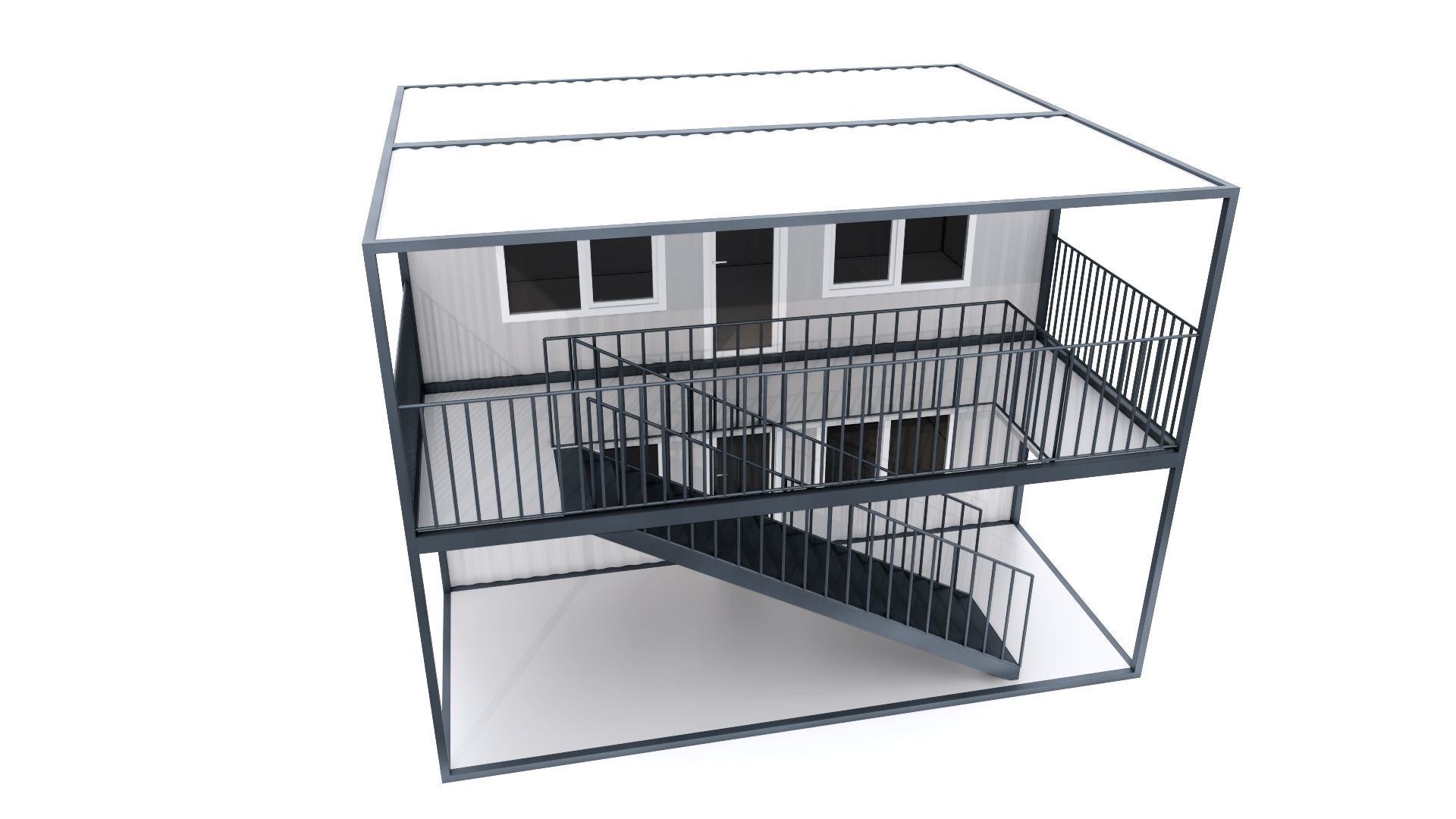 CONTAINER 01 Low-poly 3D model_20