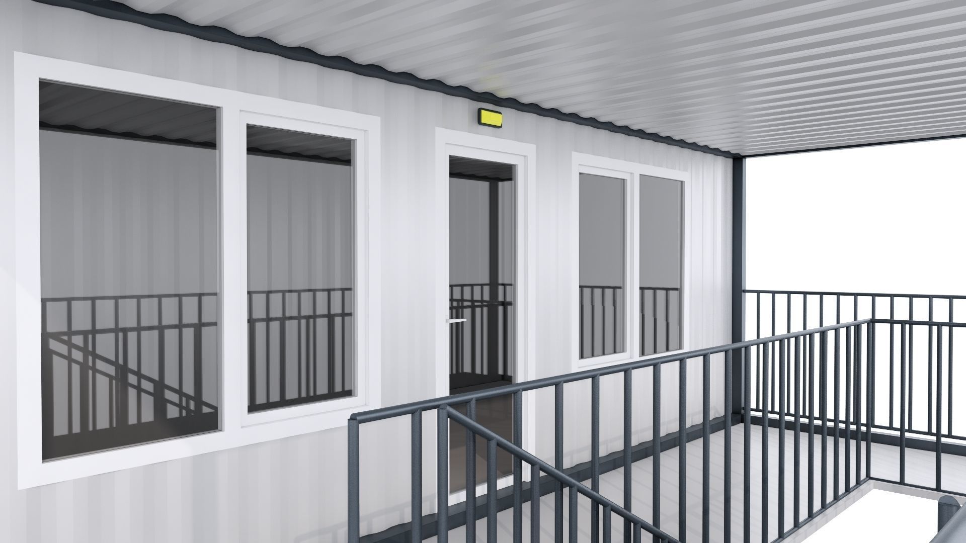 CONTAINER 01 Low-poly 3D model_28