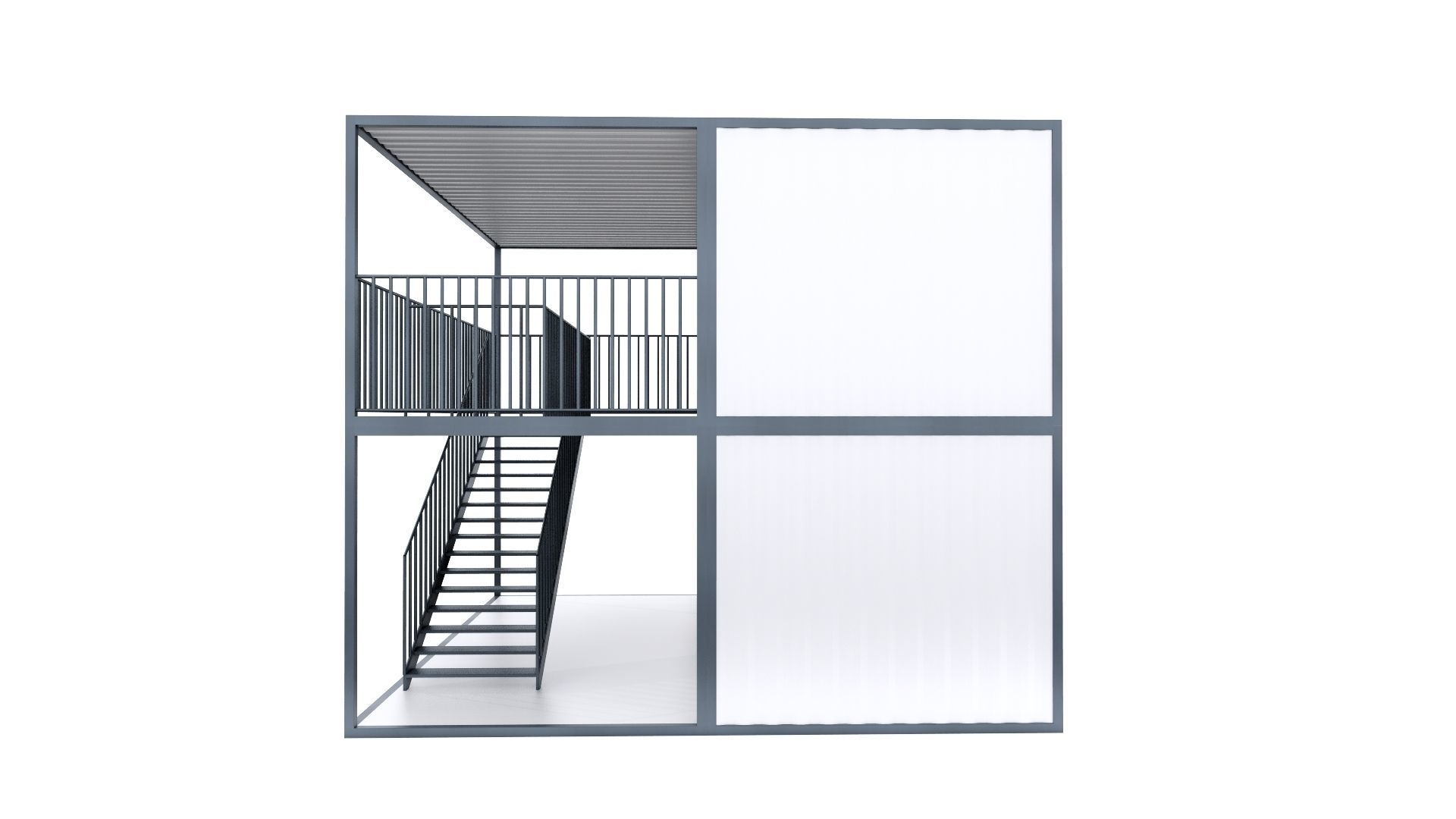 CONTAINER 01 Low-poly 3D model_45