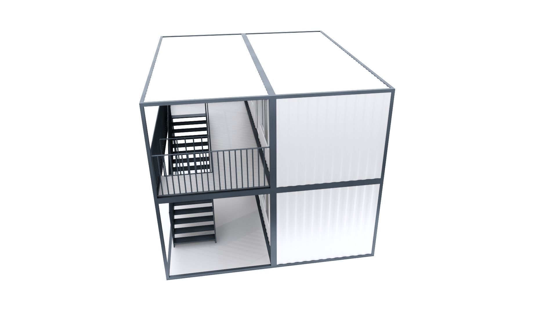 CONTAINER 01 Low-poly 3D model_32